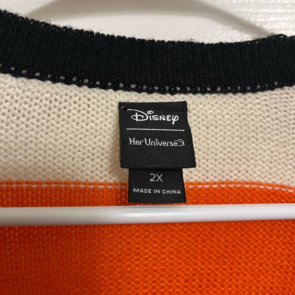 Her Universe Viral Disney Candy Corn Halloween Knit Cardigan - Picture 6 of 7